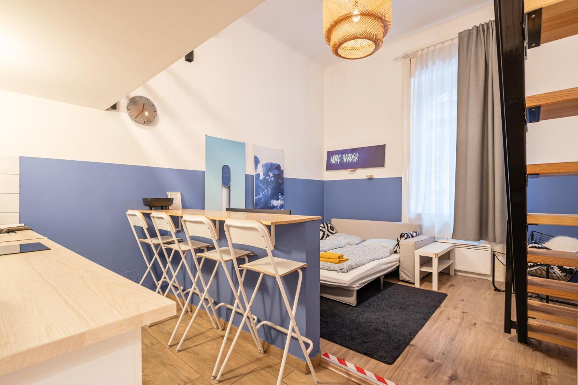 Cosy Studio In Central Party District W41 Blue بودابست المظهر الخارجي الصورة